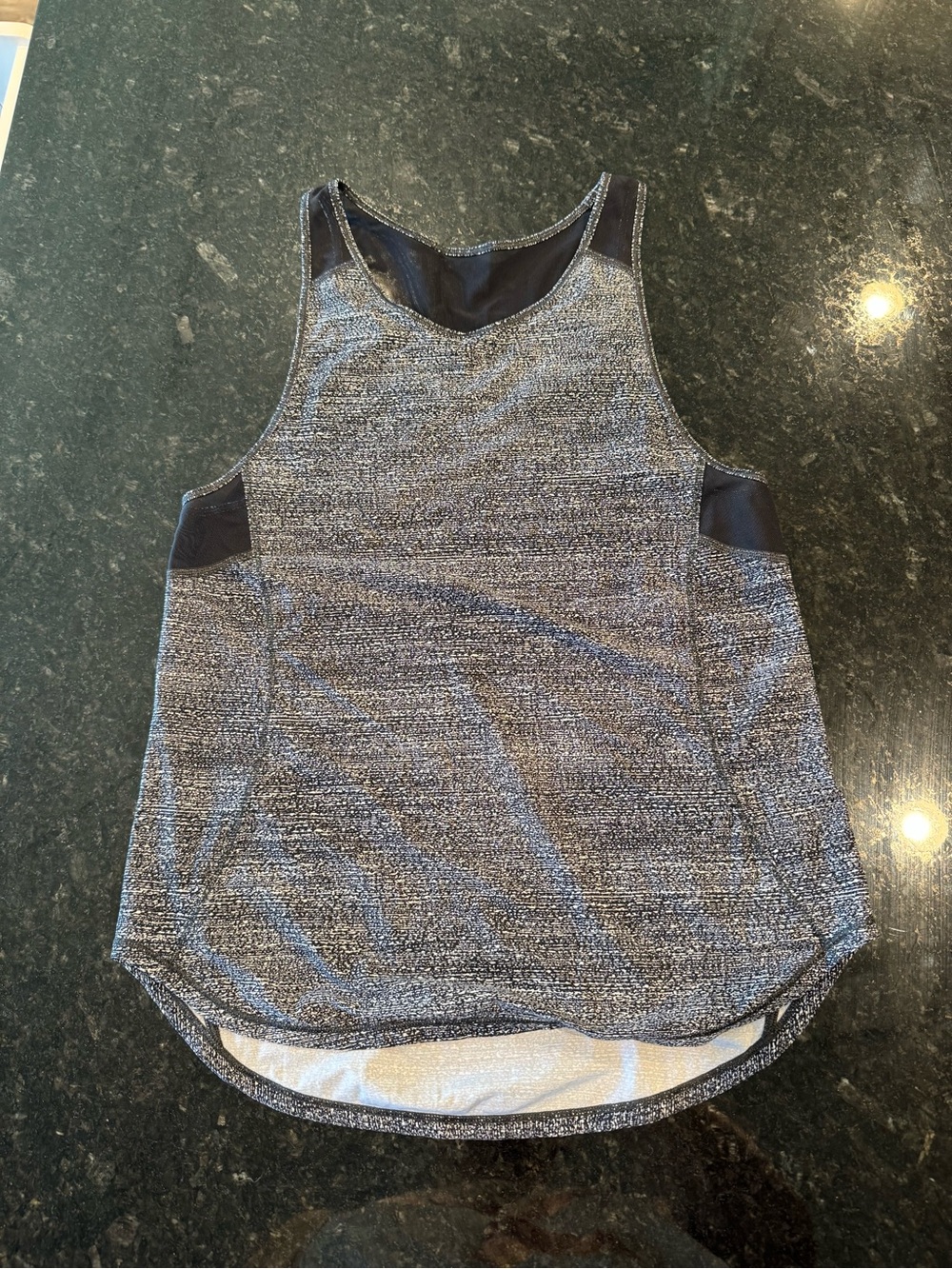 lululemon athletica Black and Heathered Gray Sculpt Tank Top